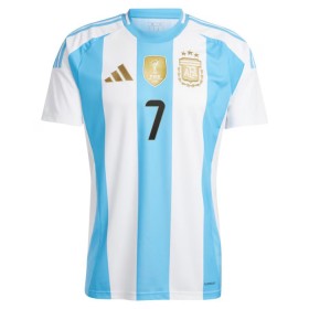 Camisola Argentina De Paul 7 Equipamento Principal 2024 Manga Curta